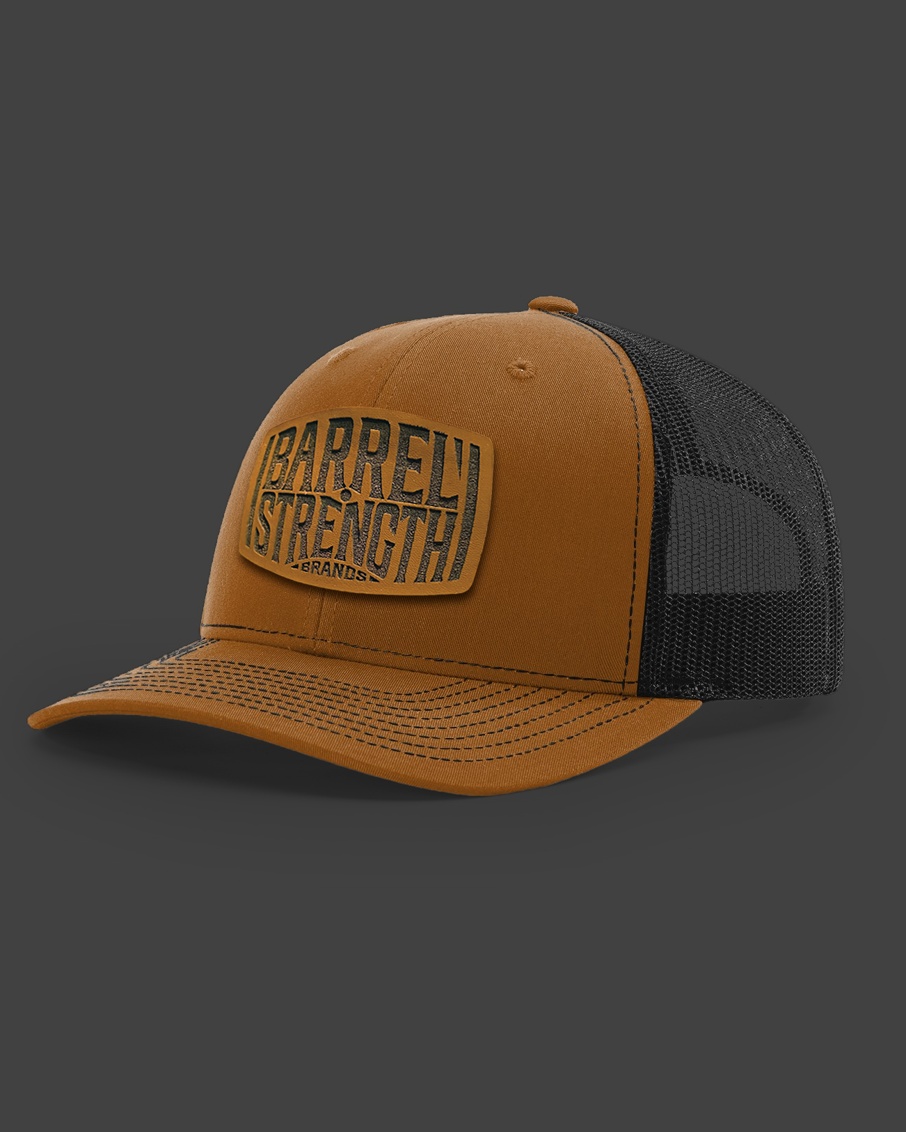 "Barrel Strength Brands" Leather Patch Hat