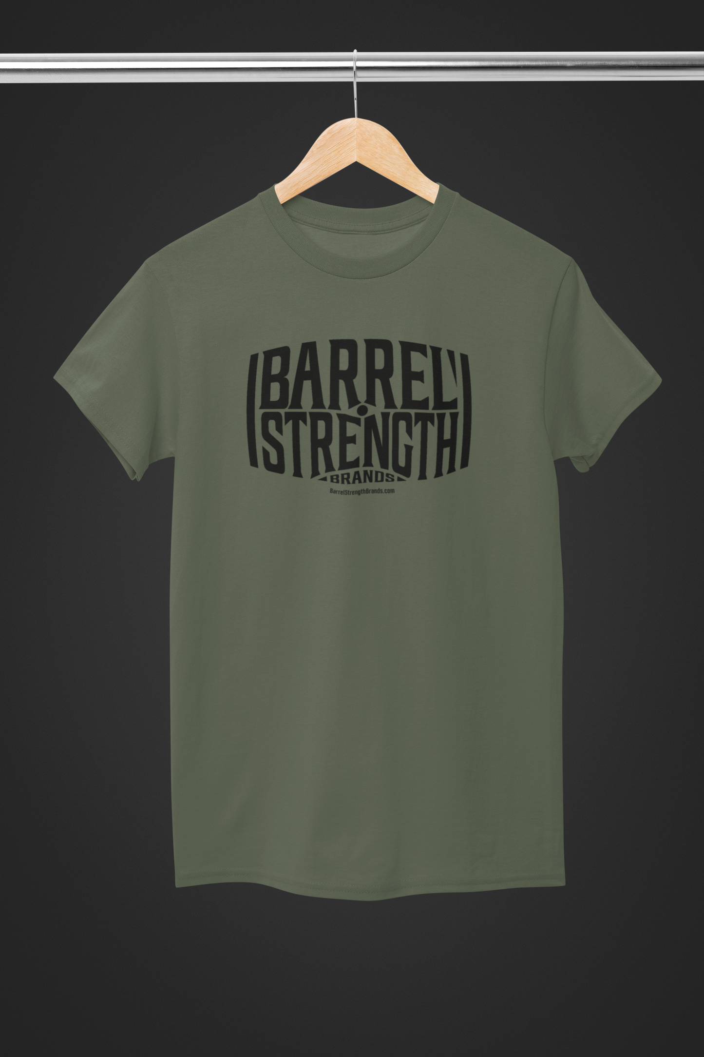 Barrel Strength Military Green Tee Shirt